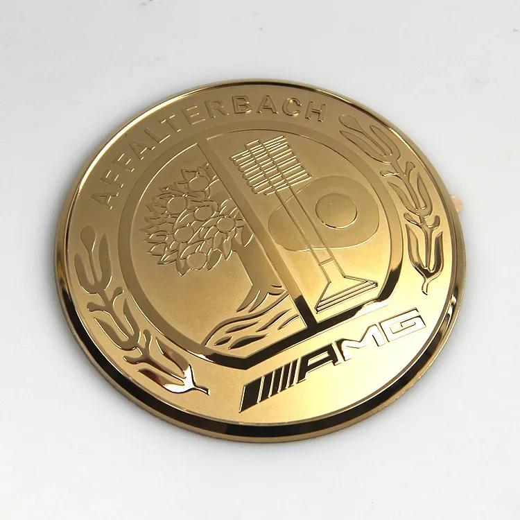 Горячая автомобильная наклейка для Benz 52 мм 57 мм Сплошная 3D и плоская Звезда Яблоня Значок Никель Автомобильный значок для рулевого колеса Mercedes Benz AMG