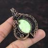 Кулон с лимоном и хризопразом, медная проволока, обернутая ювелирными изделиями, драгоценный камень, медный кулон, антикварные ювелирные изделия, кулон ручной работы, ювелирные изделия, завернутый в проволоку, ювелирные изделия для подарка