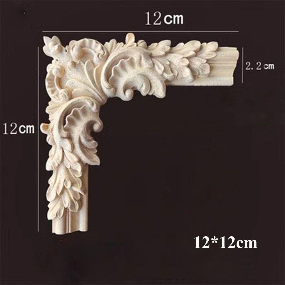 Деревянные фигурки в нескольких стилях, поделки, натуральные цветочные угловые аппликации, рама, украшение на стену, дверь