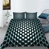 3D Digital Printed Bedding Honeycomb Pattern Down Duvet Cover Set Bedroom Duvet Cover Pillowcase Single/double Bed Full Size Home Decoration