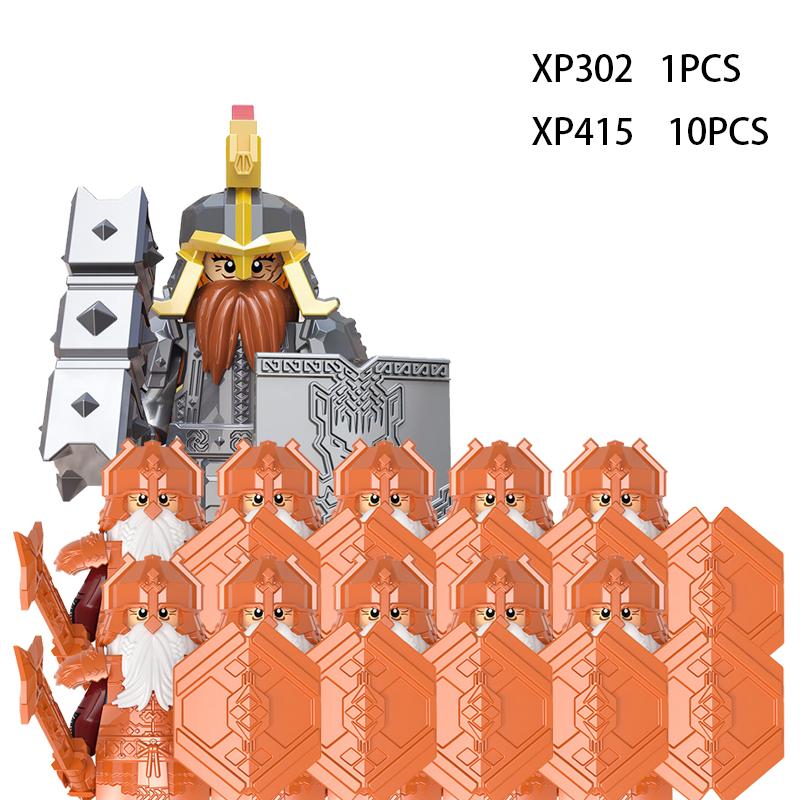 Medieval Elf Rohan Soldiers Guard Army Lotr Action Figures Mini Bricks Doll Assemble Building Blocks DIY Toys for Kid Gifts