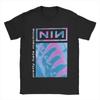 Синие и фиолетовые футболки NIN Nine Inch Nails для мужчин, смешные чистые футболки с круглым вырезом и короткими рукавами, взрослая одежда