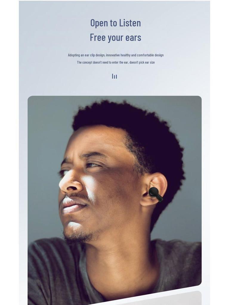 Новые беспроводные Bluetooth-наушники-клипсы для ушей Berlin Sound с открытым дизайном, костной проводимостью, шумоподавлением и увеличенным временем работы от аккумулятора