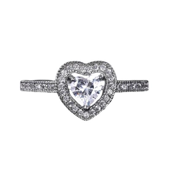 Кольцо женское крупное с разноцветными кристалами, круглое