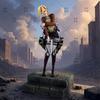 Новинка в наличии Фигурки Аниме Атака Титанов Фигурки Энни Леонхарт ПВХ Статуя Коллекция Украшение для Комнаты Подарок на День Рождения Игрушки