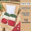 Рождественский DIY-набор из 3 предметов, Набор для плетения в подарок | для Семьи и Друзей, для Украшения Дома и Замечательный Праздничный Подарок