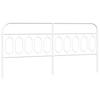VidaXL Tête de lit métal blanc 200 cm 377204