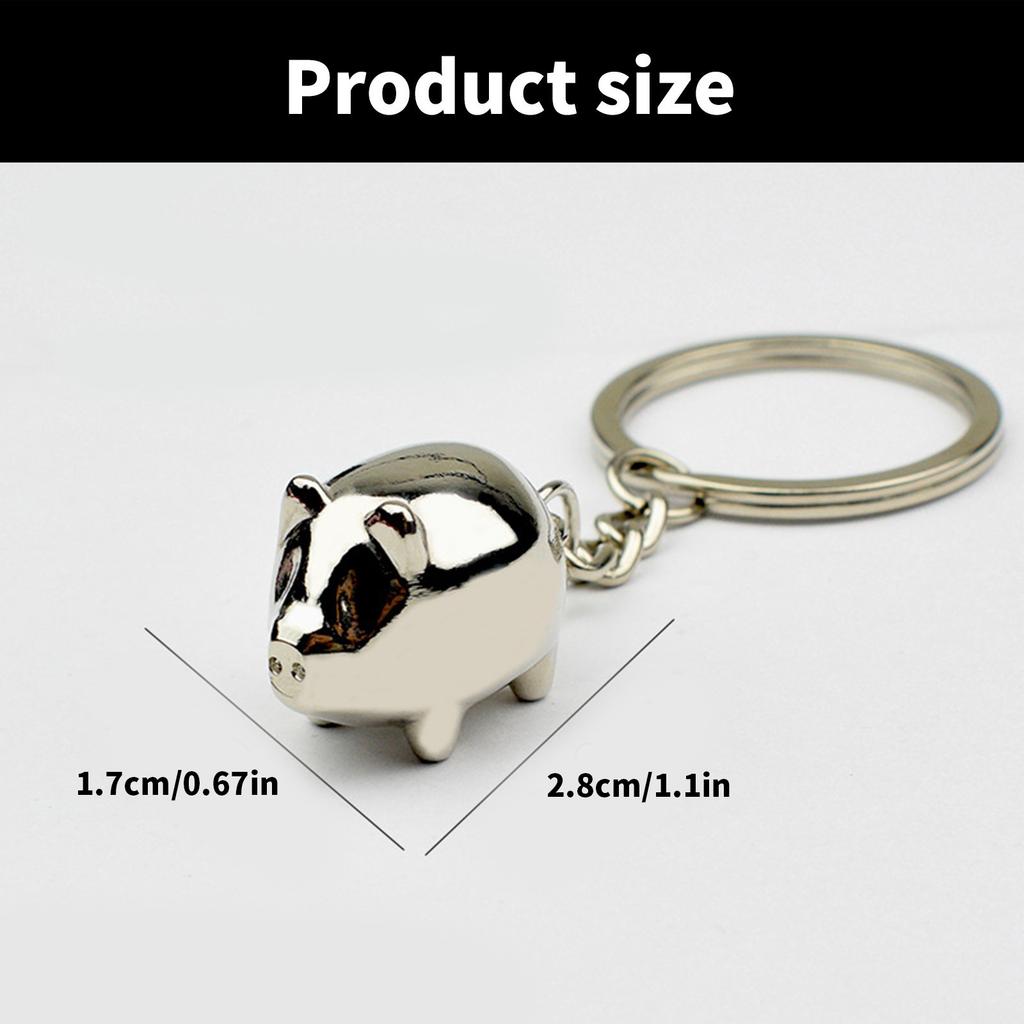 Очаровательный держатель для ключей в форме свиньи, забавный и красочный аксессуар для брелока, идеально подходящий для детей и молодых людей