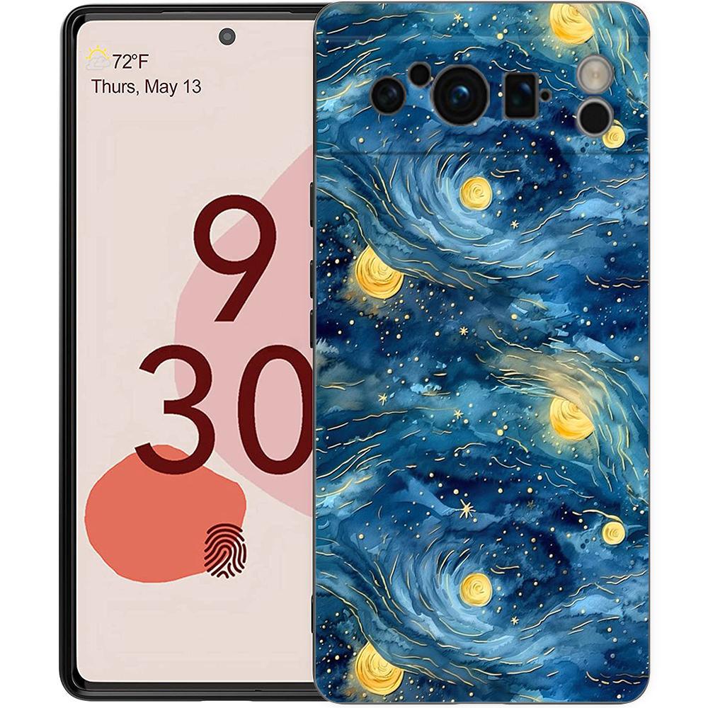 Чехол для телефона с картиной маслом для Google Pixel 9 8 7 6 7A 6A Pro Ударопрочный Силиконовый Мягкий 9 Pro XL Чехол Capas Fundas Сумки