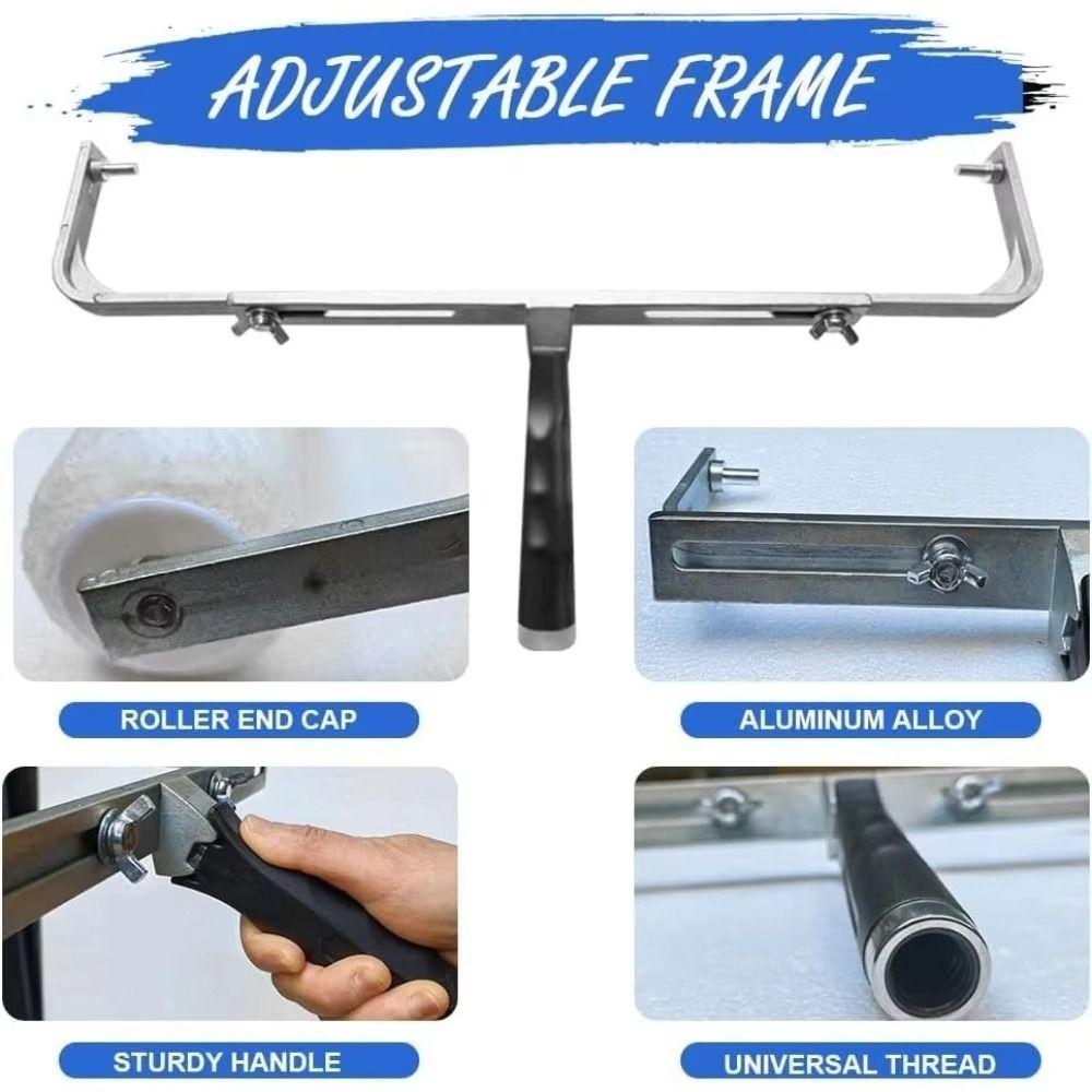 Adjustable Paint Roller Easy To Clean Painting Brush Replacements Roller Frame Wall Painting
