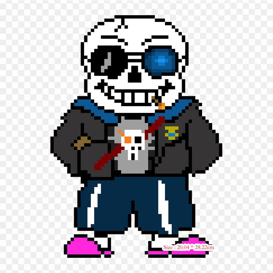 Sans Hard Mode Undertale железные нашивки для DIY теплопередающая одежда футболка термонаклейки декоративная печать