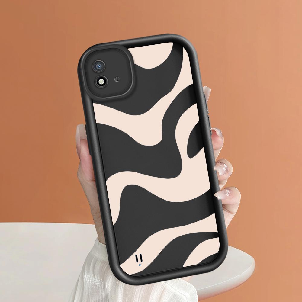 Мягкий силиконовый квадратный чехол с рисунком лестницы для телефона, полное покрытие, противоударный защитный резиновый чехол для камеры для OPPO Realme