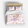 Cartoon Ballet Dancing Girl Duvet Cover Set Princess Style Twin Siz Bedding Set Kids Girl Nordic Bed Cover 150 90  Queen King