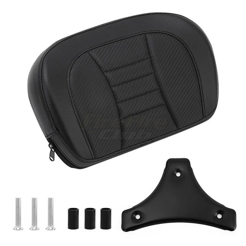 Motorcycle Passenger Sissy Bar Backrest Cushion Pad For Harley Touring Street Glide Road King Road Glide 1996-later