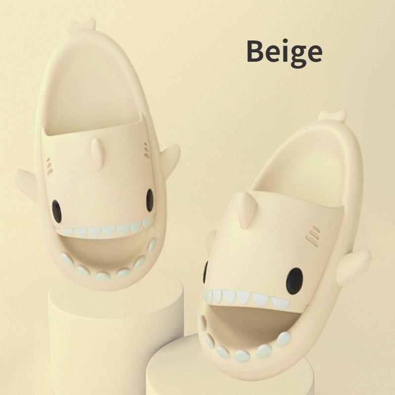 Летние детские тапочки для взрослых и пар, домашние и уличные необычные домашние тапочки с изображением акулы, милые сандалии с героями мультфильмов