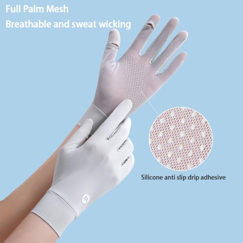 Anti-UV Women Gloves Thin Sunscreen Gloves Fashion Mittens Summer