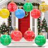 Гигантский надувной рождественский шар 18,9 дюйма, большой надувной шар из ПВХ для украшения двора, лужайки, крыльца