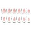 Cat-Eye White Bowknot Fake Nails 24 Pieces Elegant Design Comfortable ABS Material For Wedding Party Daily Use