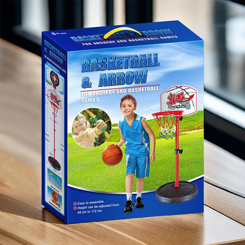 Large 205cm Iron Basketball Rack Toy Boy Shooting Sports Ball Rack Toy