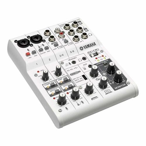 Refurbished Yamaha AG06 6-Channel Webcasting Mixer/Audio Interface with Convenient Features for Internet Streaming and Compatible with Cubasis LE Musi