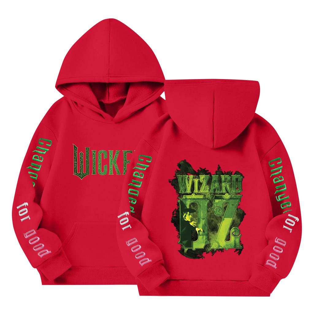 Детский пуловер с длинным рукавом, свободного кроя, с принтом букв, капюшоном на шнурке