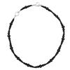 Elegant Black Agate Beaded Bracelet & Necklace: European-American Style, High-End Design, Light Luxury, Cool Temperament