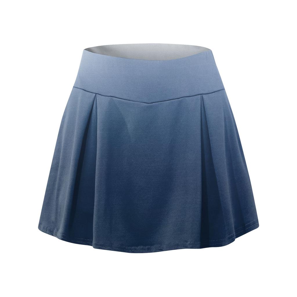 Women's Athletic Stretchy Pleated Tennis Skirts Run Yoga Inner Shorts Elastic Sports Golf Skorts