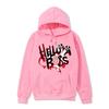 Unisex Oversized Hooded Sweatshirt With Punk Graphic Print Loose Fit Kangaroo Pocket Fall Casual Wear