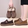 Woolen Shoes Women's Autumn and Winter Outer Wear Casual Women's Cotton Shoes One-Stirrup Shoes Thick Bottom Non-slip Thermal Snow BootsOutdoor Shoes