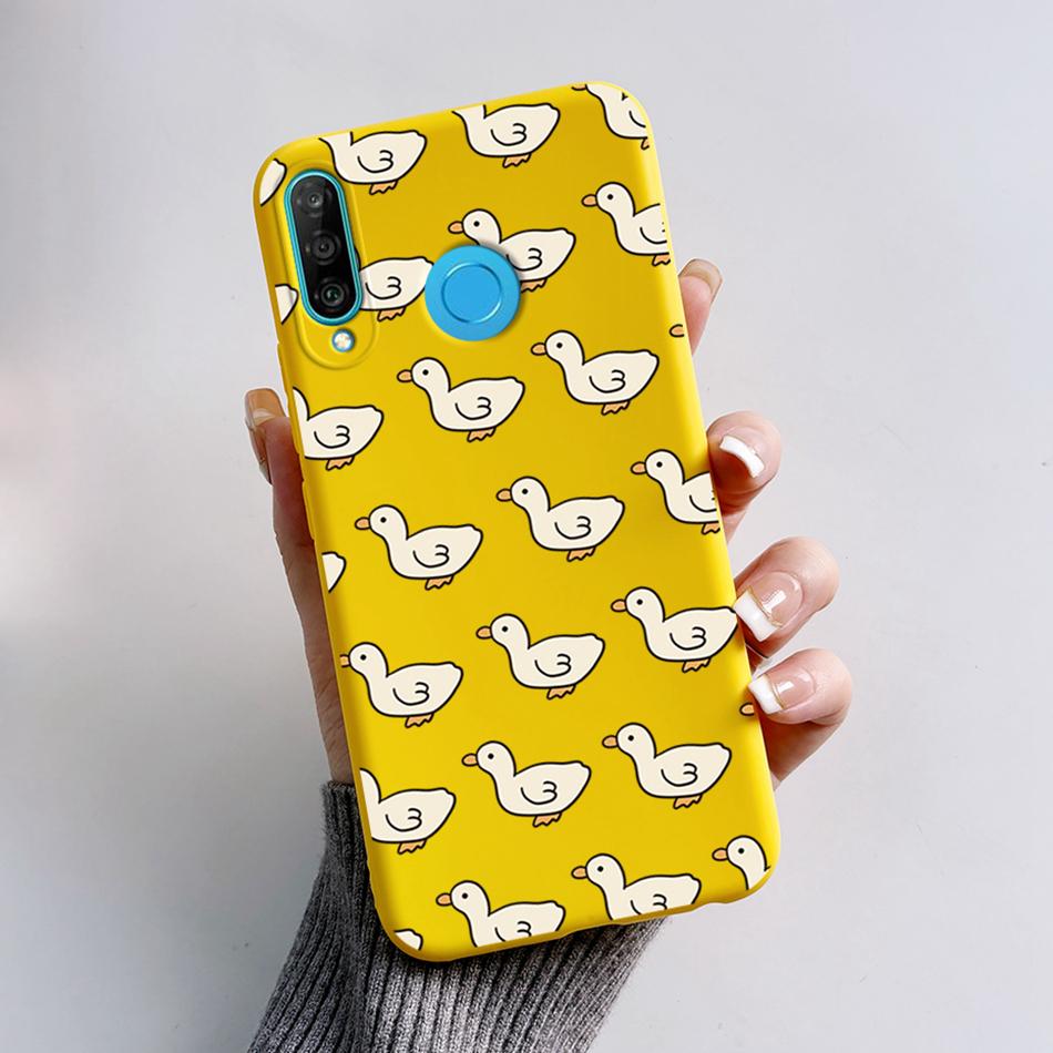 Чехол для Huawei P30 Lite Милый Мультяшный Медведь Лягушка Мягкий Матовый Силиконовый Чехлы для Телефона Для Huawei P30 P30Lite P30Pro P 30 Lite Pro Чехол