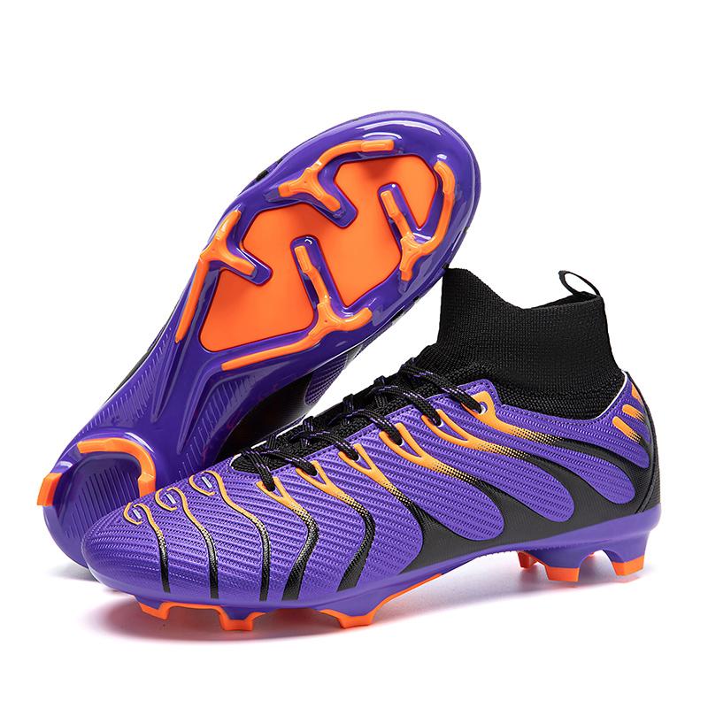 Teenagers Professional Soccer Shoes Purple Tf/Fg Futsal Sneakers Man Non-Slip Wear-Resistant Football Boot Men Zapatilla Futbol
