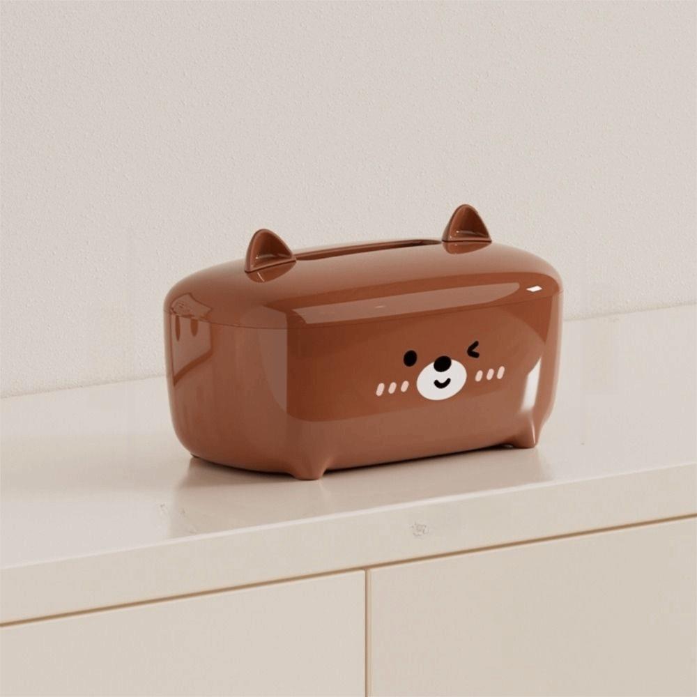 Cartoon Animal Shape Facial Tissue Dispenser Non-slip Paper Towel Holder  Kitchen Use