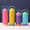 12oz/360ml Kids Thermos Cup with Handle Sports Space Kettle Cute Ceramic Straw Tumbler  For Outdoor