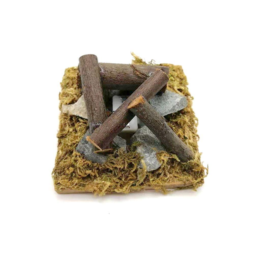 House Doll Accessories Villa Scene Model Fairy Garden Decor Dollhouse Bonfire Miniatures Campfire