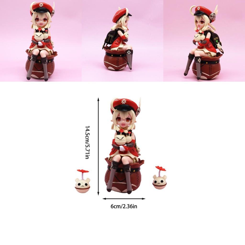 888 Brand Original God Klee Spark Knight Gk Klee Sitting And Standing Game Peripheral Collectible Model 11-13cm Pvc Figurine