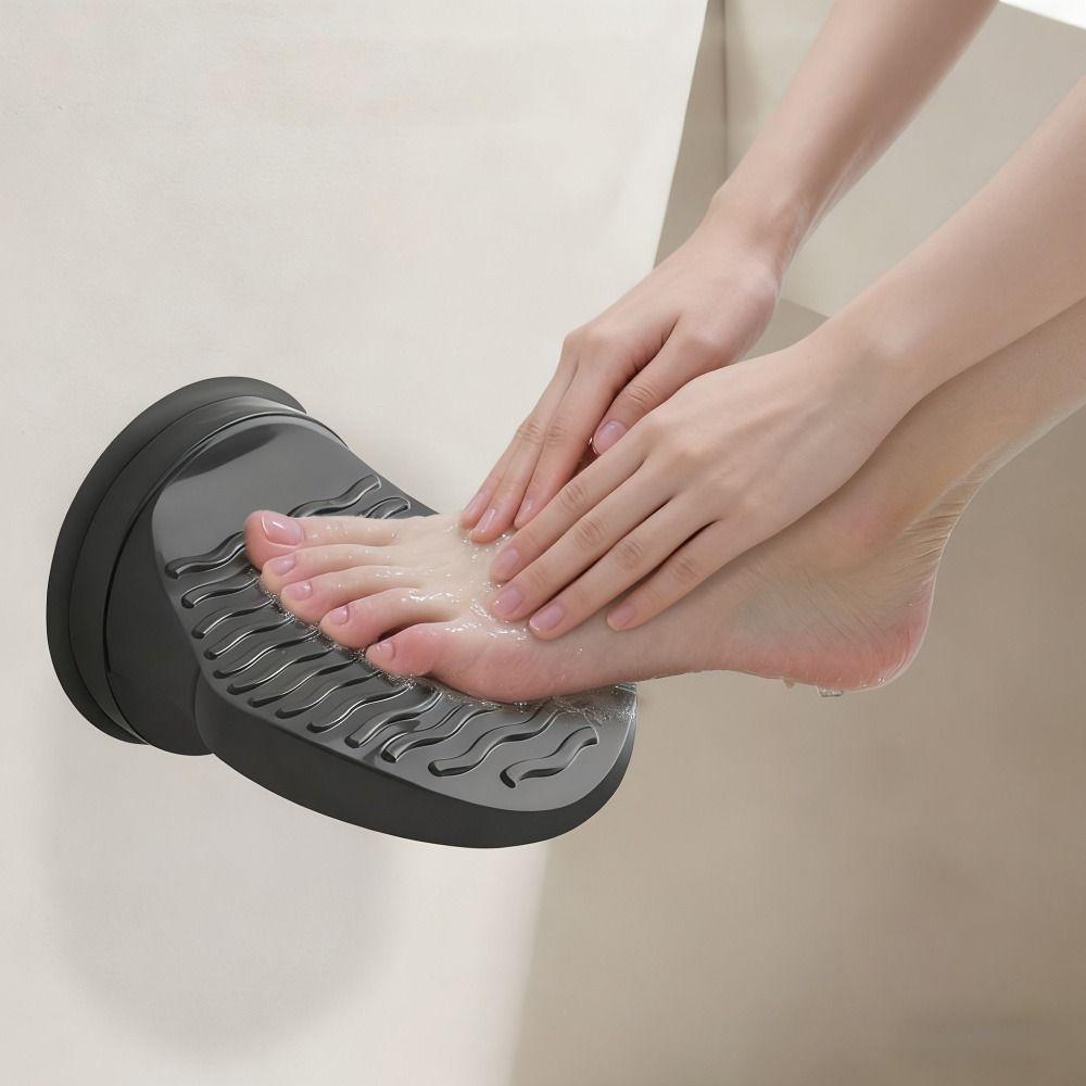 Suction Cup Shaving Leg Step Ergonomic Design Pedicure Foot Pedal Shaving Leg Aid  Posture Support