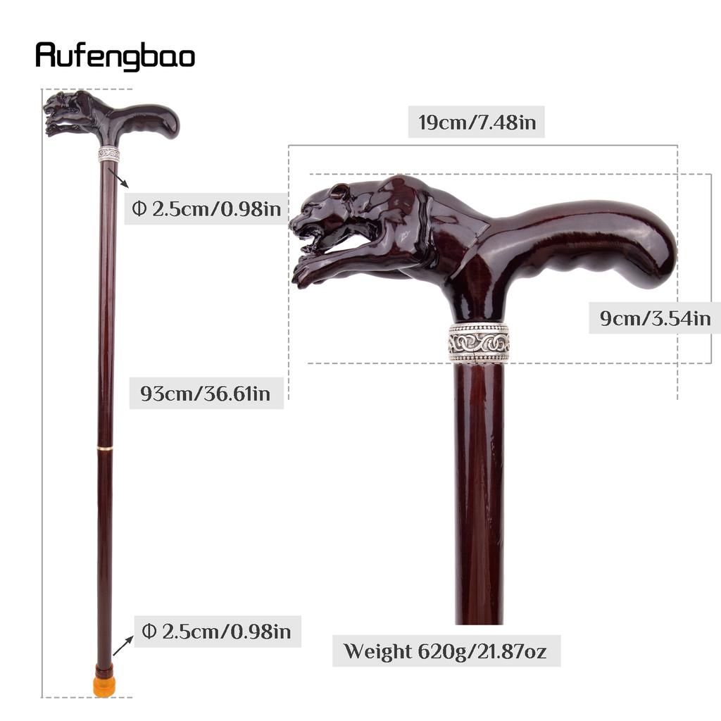 Коричневый прыжок леопардовый деревянный модный посох декоративный вампирский косплей вечеринка деревянная трость для ходьбы Хэллоуин булава жезл посох 93 см