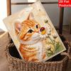 Cat pearl painting handmade diy pearl art painting stickers home decoration giftsCute cat ladybug pearl art painting stickershome decoration gifts