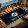 Miami Dolphins Print  Cushion Non-slip Laptop Tablet Big Mousepad XXL Mat Mini PC Playmat With Lock edge