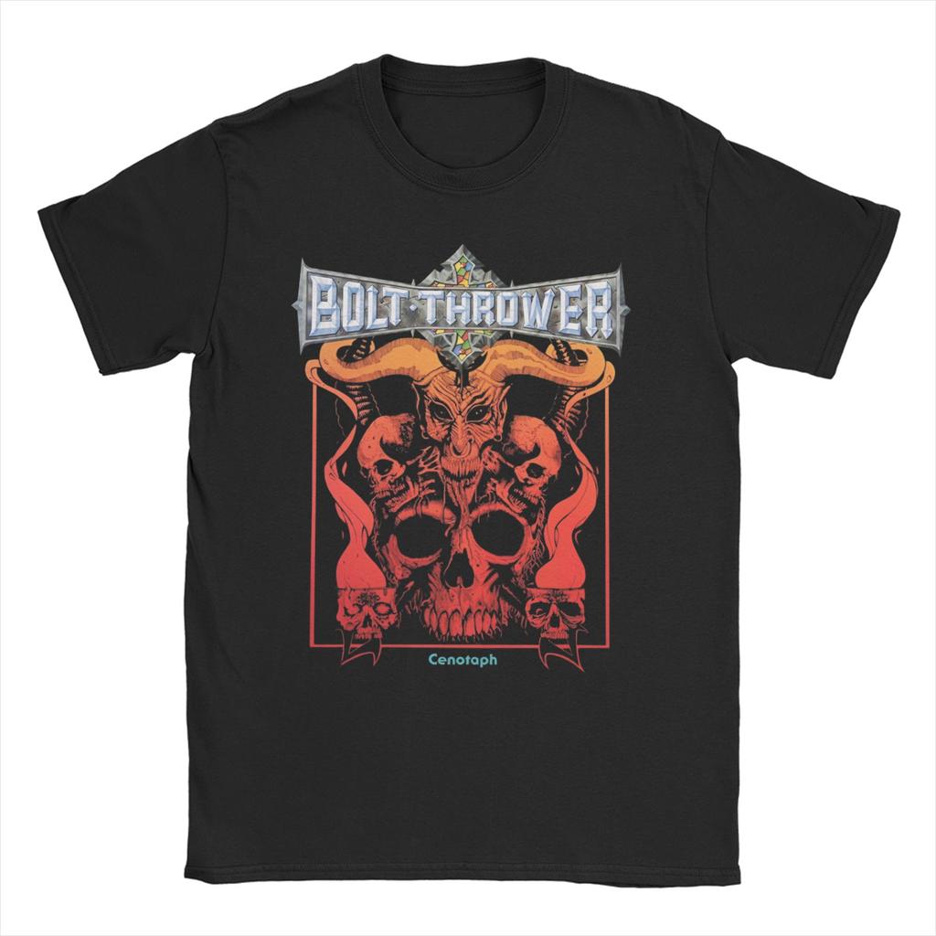 Bolt Thrower Rock Band Logo T Shirts Men Women's Cotton Crazy T-Shirts Round Collar Tee Shirt Short Sleeve Clothes Summer