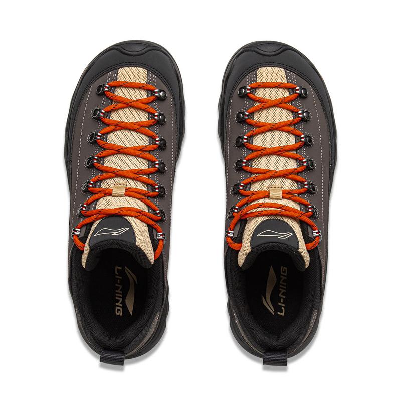 Li Ning Outdoor CF Tracing, Лесная Грация, Низкие Туристические Ботинки, Унисекс, Каменно-Серый/Ночной Черный, AHCV055-1