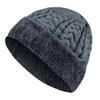 Unisex Winter Hat High Quality Add Fur Lined Cap Stylish Wool Beanie Hat For Men Women Warm Thick Outdoor Knitted Hat