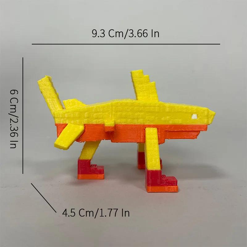 3D-печатные животные «Гниль мозга» Tralalelo Tralala Sharkbricks Подарок для детей Автомобиль Настольный домашний декор