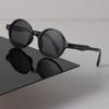 Designer Round Sunglasses Women Men Retro Black Sun Glasses Luxury Personality Eyewear Mirror Lens Sexy Brand