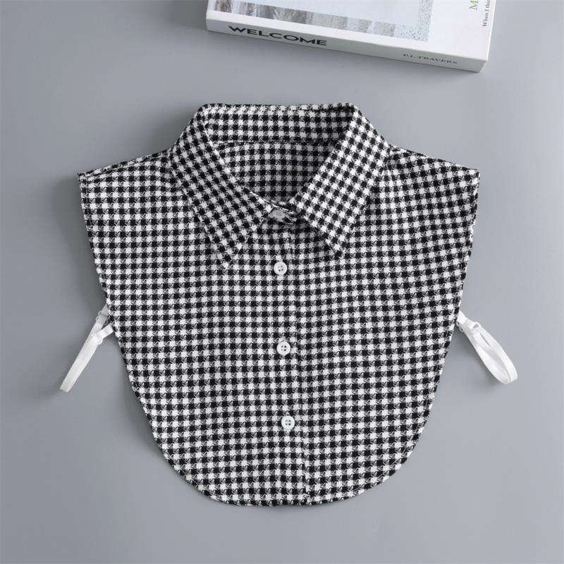 New Fake Victorian Stand Up Collar White Black Lace Collars Detachable For Women Blouse Lapel Shirt False Collar Woman