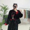 New Chinese Style Fur Coat Chinese Red Ladies Mink Velvet Short Top
