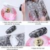 Laser Nail Stickers Black White Nail Decals Fashion Manicure Decals  Manicure DIY
