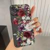 Для iPhone 16 15 14 13 12 11 Pro Max Чехол для телефона с цветочным узором Для iPhone XS Max XR X 7 8 14 Plus 15 Матовый мягкий силиконовый чехол