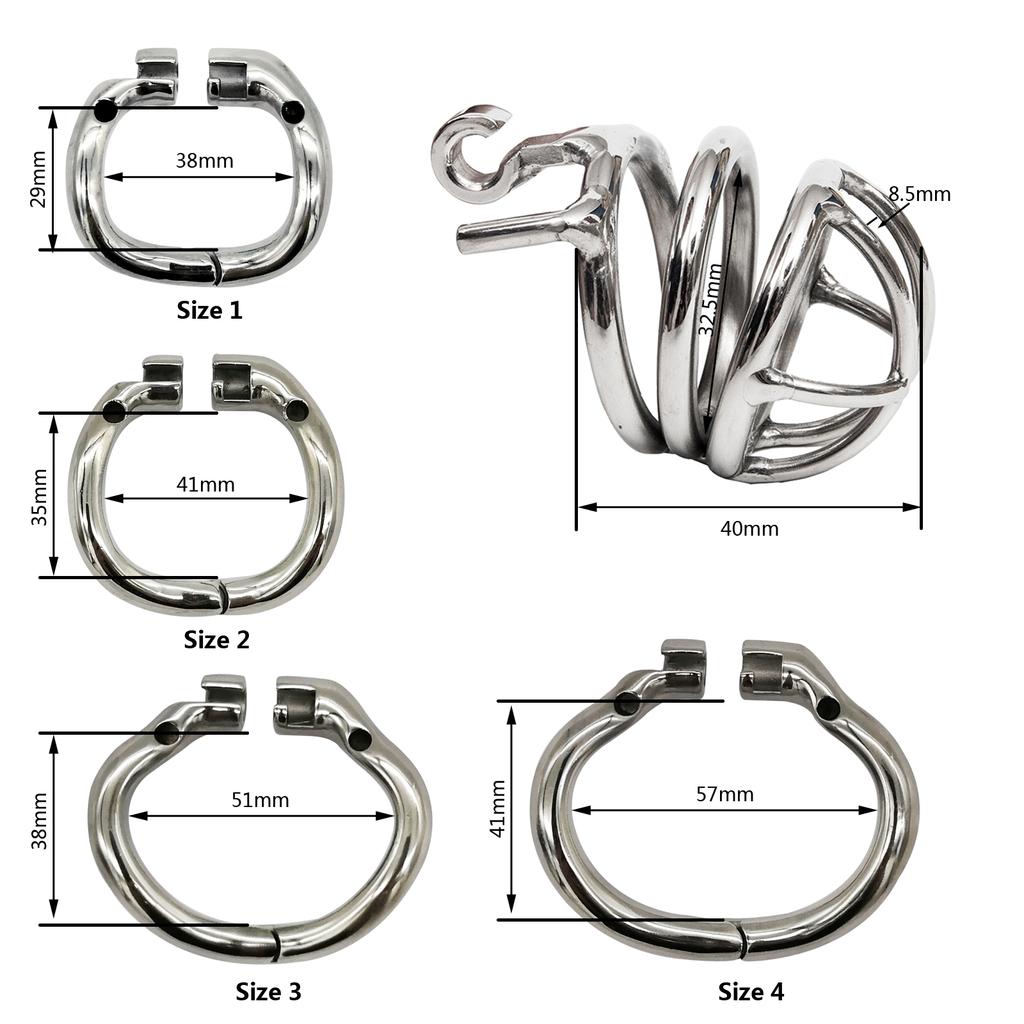 Ergonomic Stainless Steel Stealth Lock Male Chastity Device,Cock Cage,Penis Lock,Cock Ring,Chastity