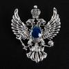 Retro Wing Metal Pin Vintage Eagle Badge Brooch Crown Lapel Pin Men Accessory